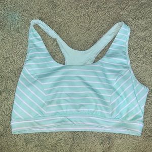Striped sports bra